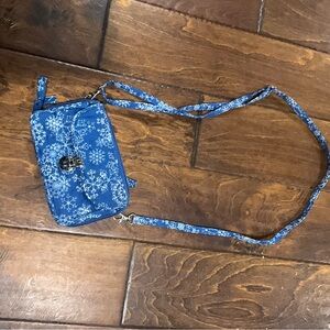 Blue Patterned Crossbody Bag